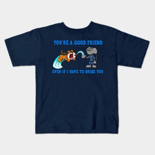 Zoë and Skitter - Bribe Your Friends Kids T-Shirt